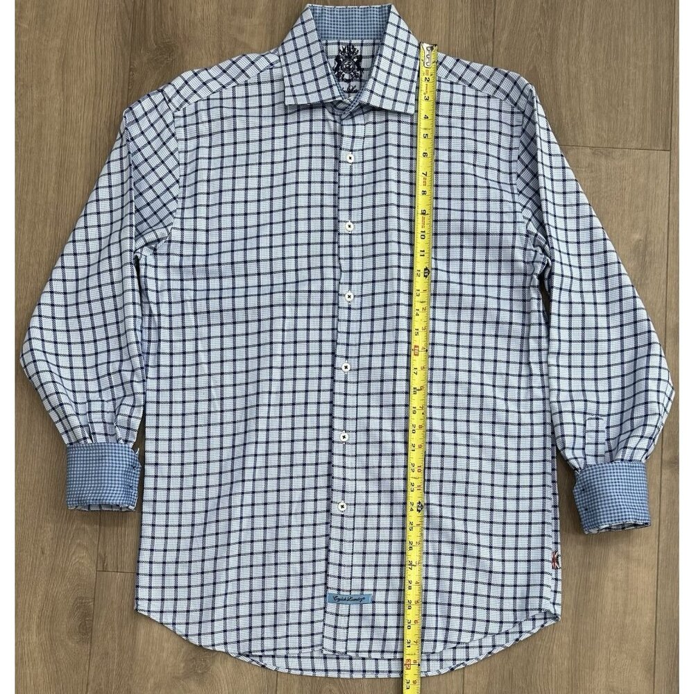 (2) Lot English Laundry Flip Cuffs Multicolor Plaid Shirts Men’s Size 15.5/34&35 - Picture 3 of 10